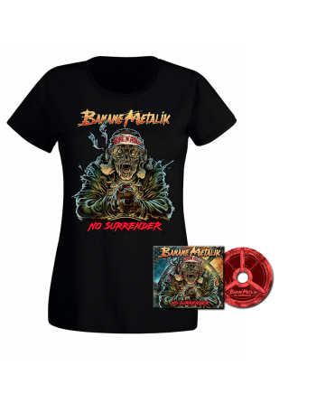 BANANE METALIK - "No Surrender" pack CD & Tshirt femme