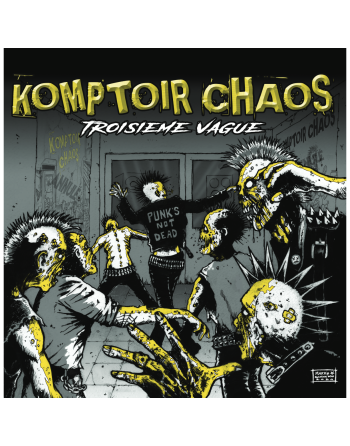 KOMPTOIR CHAOS "Troisième Vague" (yellow/black marbled LP)