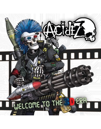 ACIDEZ "Welcome to the 3D Era" (Vinyle rouge/bleu + Poster 3D & Lunettes 3D)