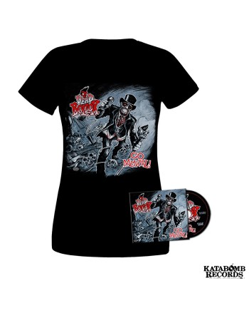 DEAD BOLLOX - "Go Mental" pack Cd & women T-shirt