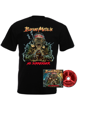 BANANE METALIK - "No Surrender" pack CD & Tshirt homme