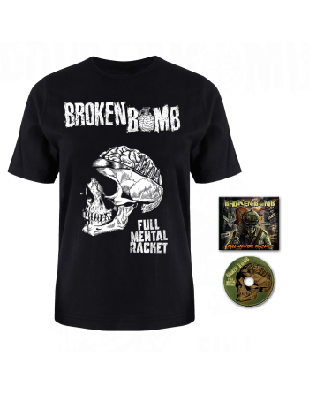 BROKEN BOMB - Pack Cd & Men's tshirt "Full Mental Racket"
