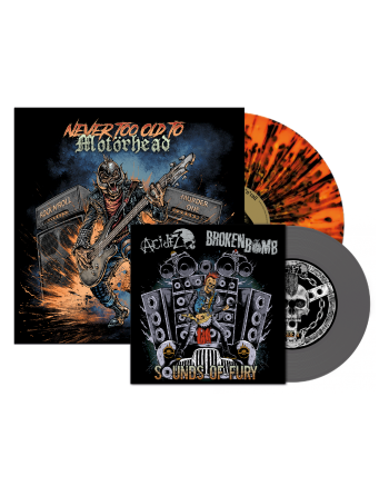 Pack LP NEVER TOO OLD TO MOTÖRHEAD + EP ACIDEZ / BROKEN BOMB "Sounds of Fury"