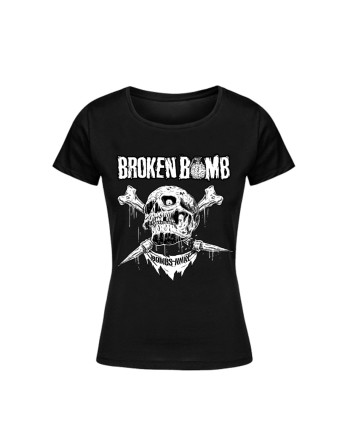 BROKEN BOMB "Skull" - Women Tshirt