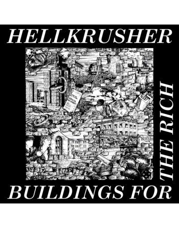HELLKRUSHER "Buildings For The Rich" (Transparent Blue LP)
