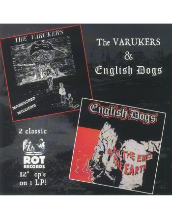 THE VARUKERS & ENGLISH DOGS (transparent yellow LP)