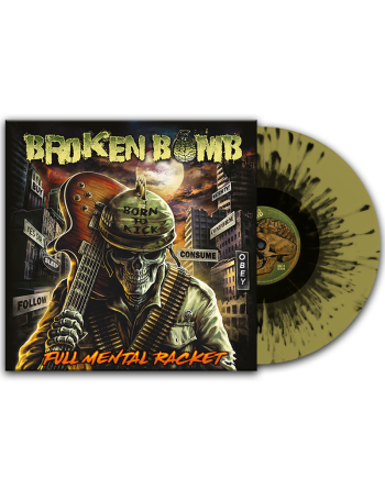 BROKEN BOMB "Full Mental Racket" (Kaki Splatter LP)