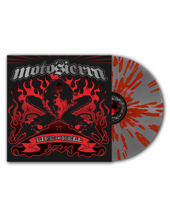 MOTOSIERRA “Life In Hell” (Black Splatter on Red Inferno)
