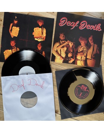 DEAF DEVILS "Deaf Devils" (Package vinyle : Test Pressing + Album black & bone)