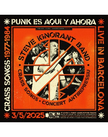 STEVE IGNORANT BAND "Punk Es Aqui Y Ahora / Live in Barcelona" (Vinyle)