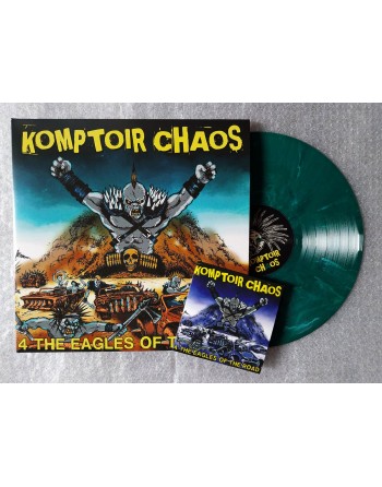 KOMPTOIR CHAOS "4 The Eagles of the Road" (Vinyle vert marbré + CD)